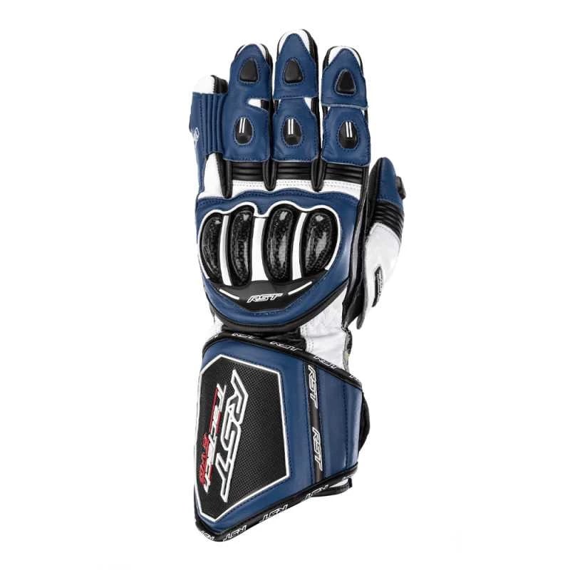 Image of RST Tractech Evo 4 Ce Mens Glove Blau Schwarz Weiß Handschuhe Größe 8
