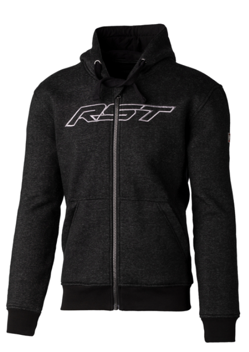 Image of RST Zip Through Logo Ce Mens Textile Schwarz Jacke Größe 44
