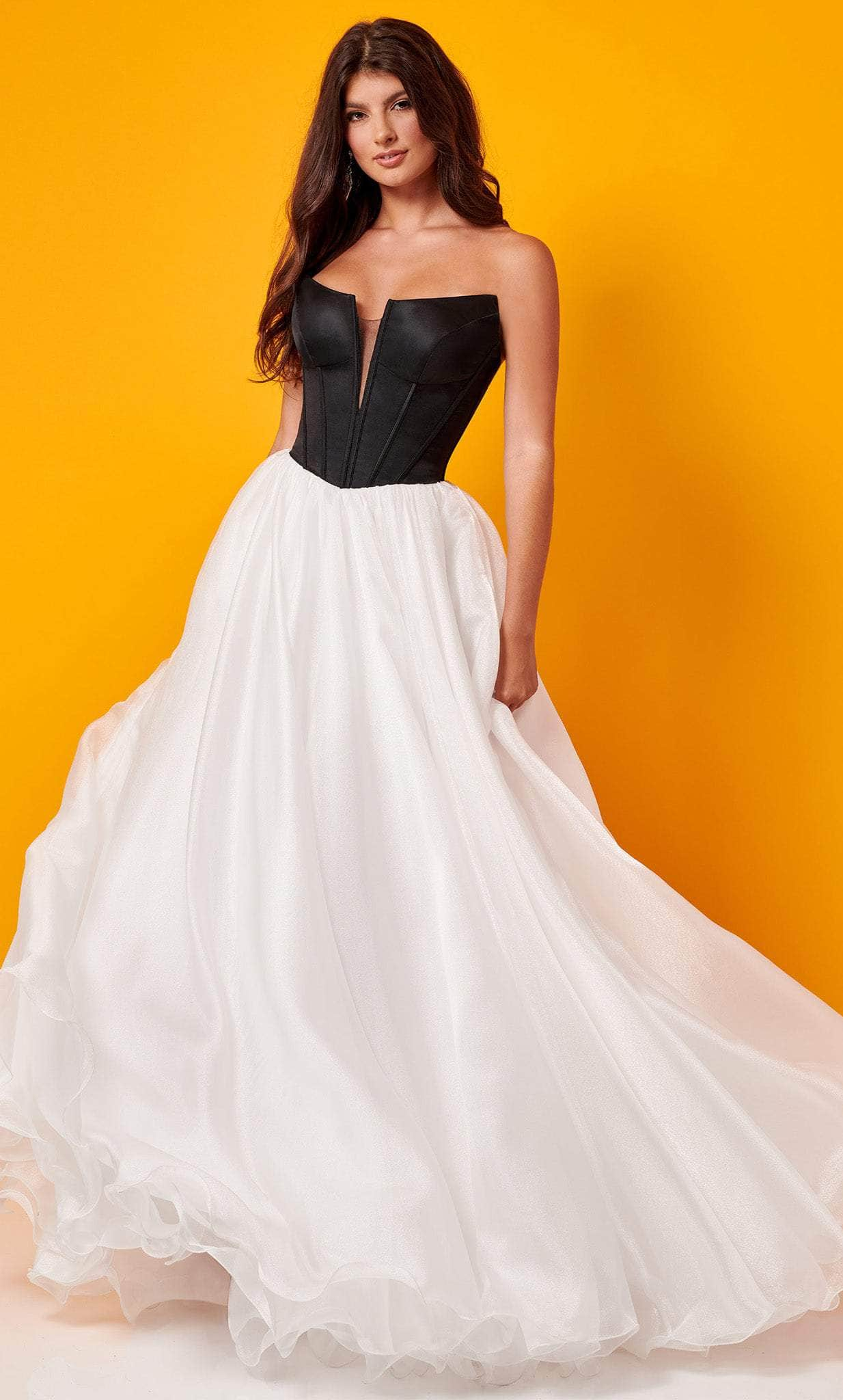 Image of Rachel Allan 70403 - Strapless Corset Bodice Ballgown