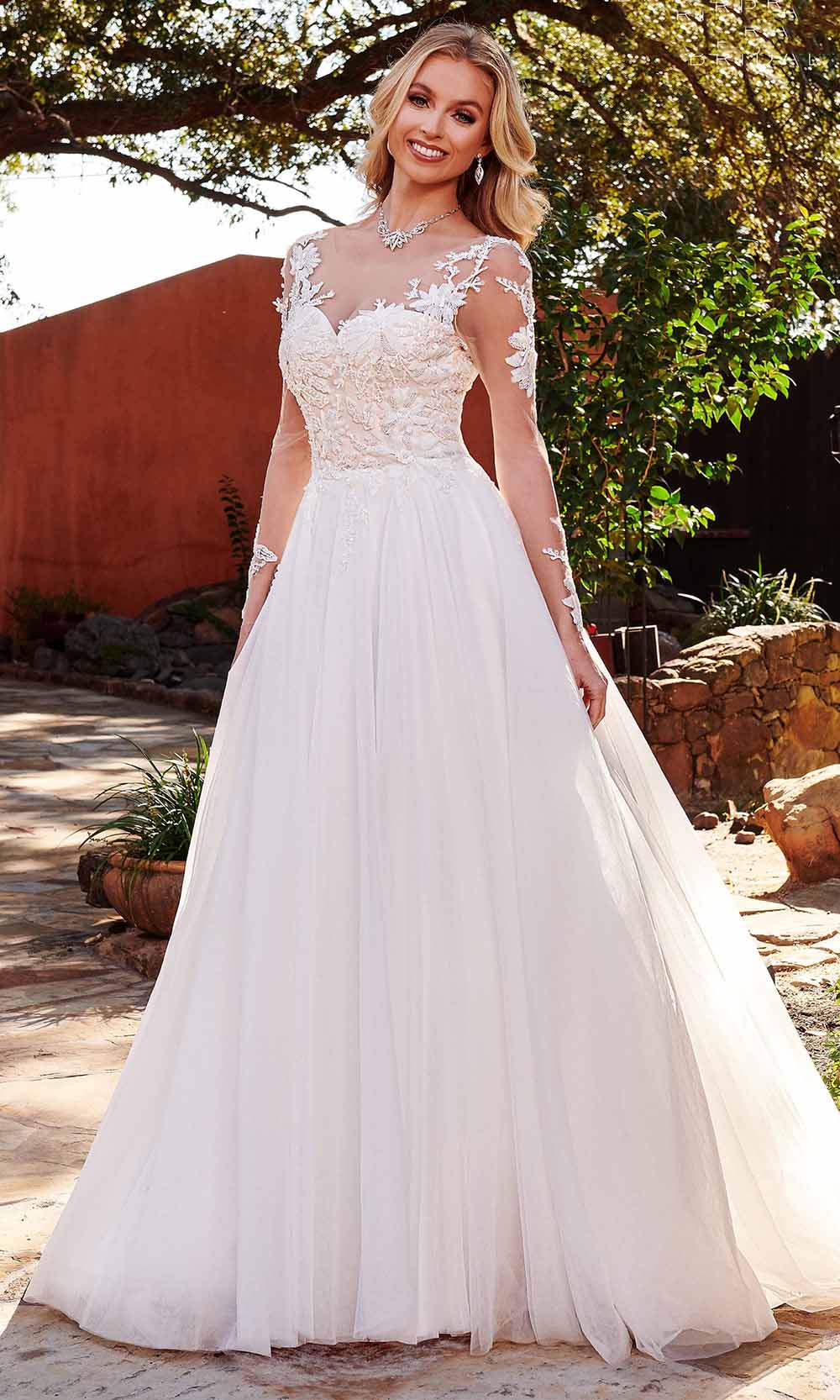 Image of Rachel Allan Bridal RB2148 - Illusion A-Line Bridal Gown
