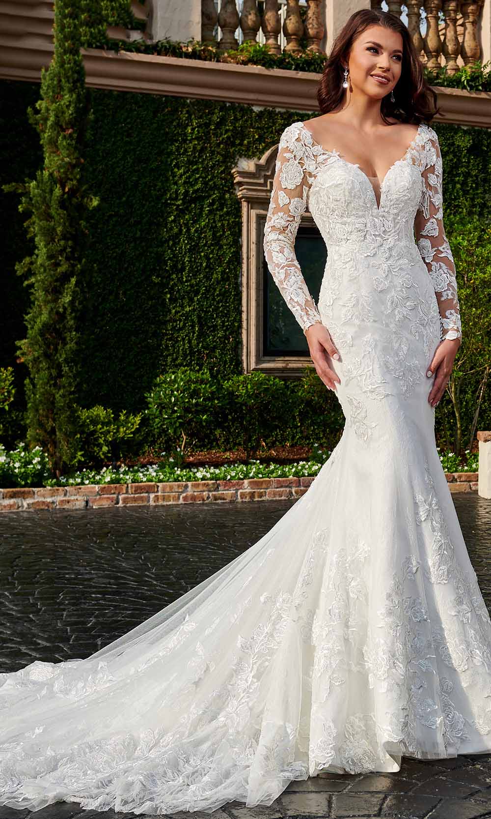 Image of Rachel Allan Bridal RB3155 - Lace Detailed Bridal Gown