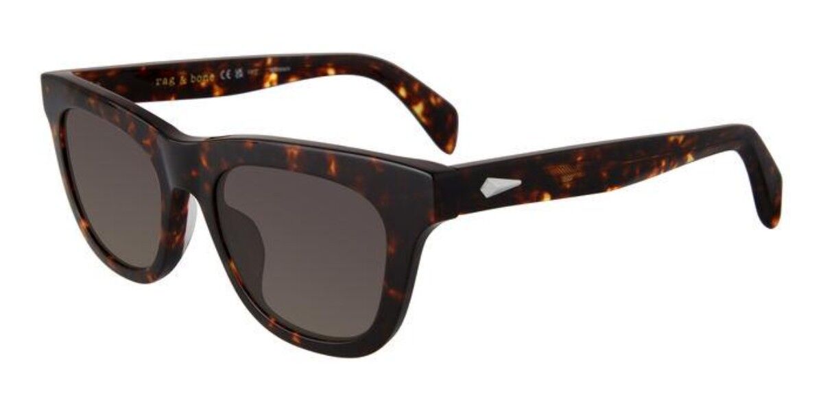 Image of Rag & Bone RNB1086/S 086/HA Óculos de Sol Tortoiseshell Masculino BRLPT