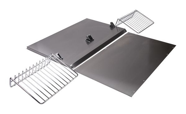 Image of Range Hood Backsplash Kit with Shelf - 30&quot Stainless Steel ID W10285447