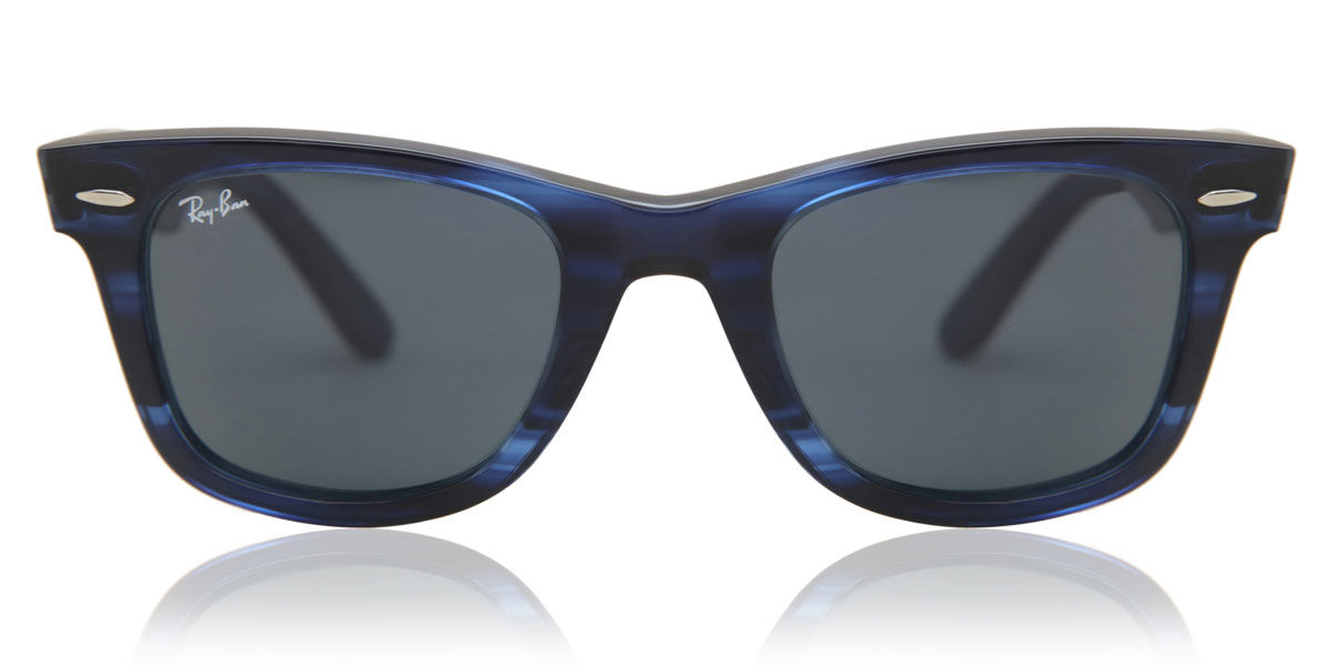 Image of Ray-Ban RB2140 Wayfarer 1361R5 Óculos de Sol Azuis Masculino BRLPT