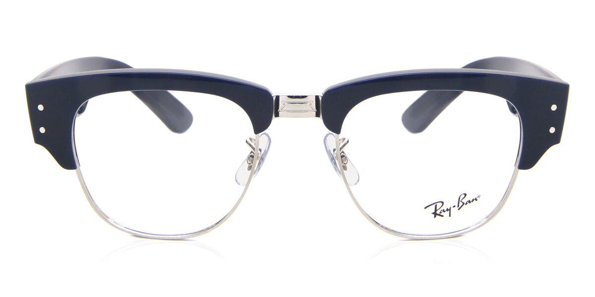 Image of Ray-Ban RX0316V Mega Clubmaster 8231 Óculos de Grau Azuis Masculino BRLPT