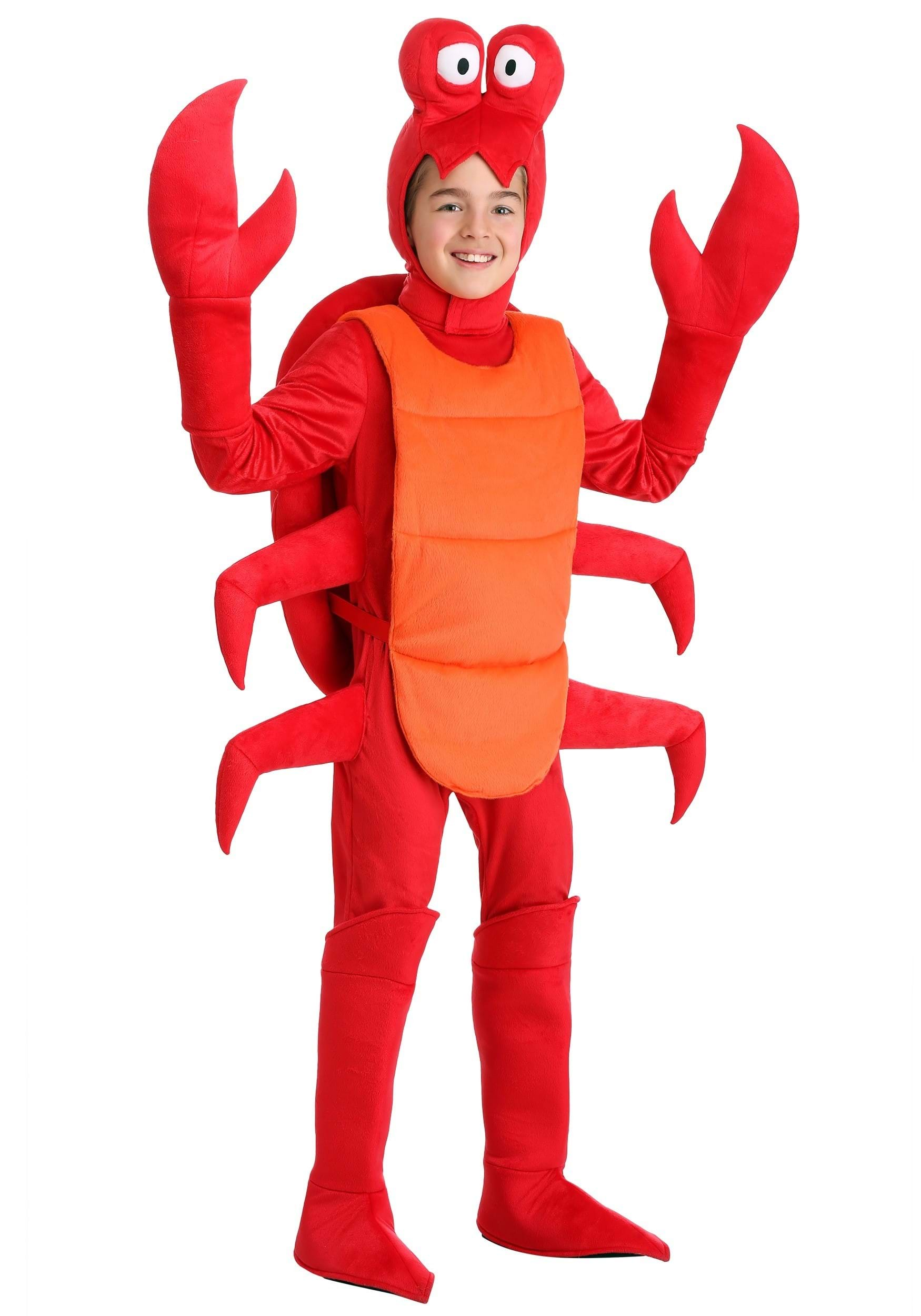 Image of Red Crab Kid's Costume | Kid's Sea Creature Costumes ID FUN6804CH-XS