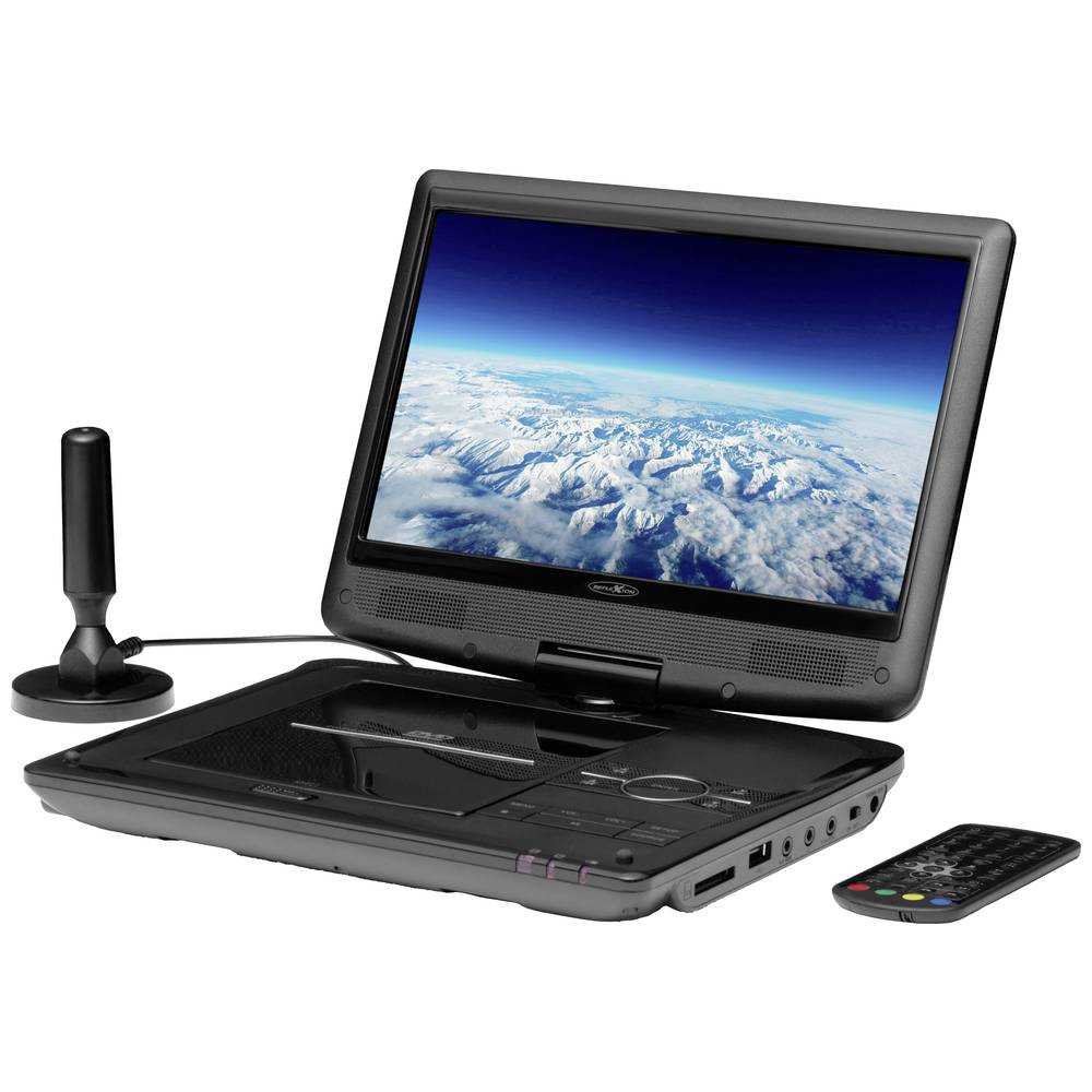 Image of Reflexion DVD1017T2HD Portable TV + DVD 254 cm 10 inch EEC: C (A - G) Battery-powered incl 12V car power cable incl