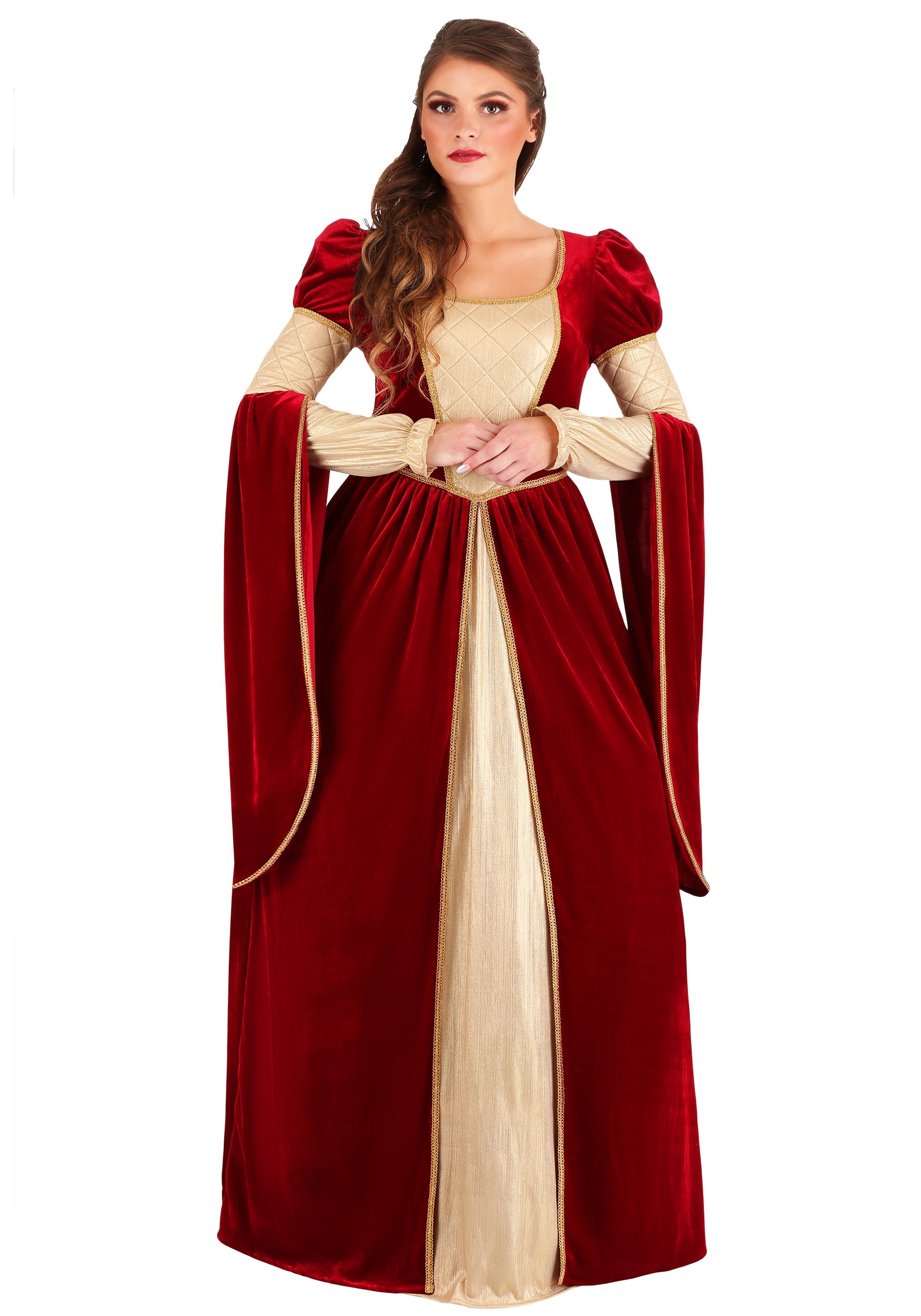 Image of Regal Renaissance Queen Women's Costume | Historical Costumes ID FUN7017AD-XL