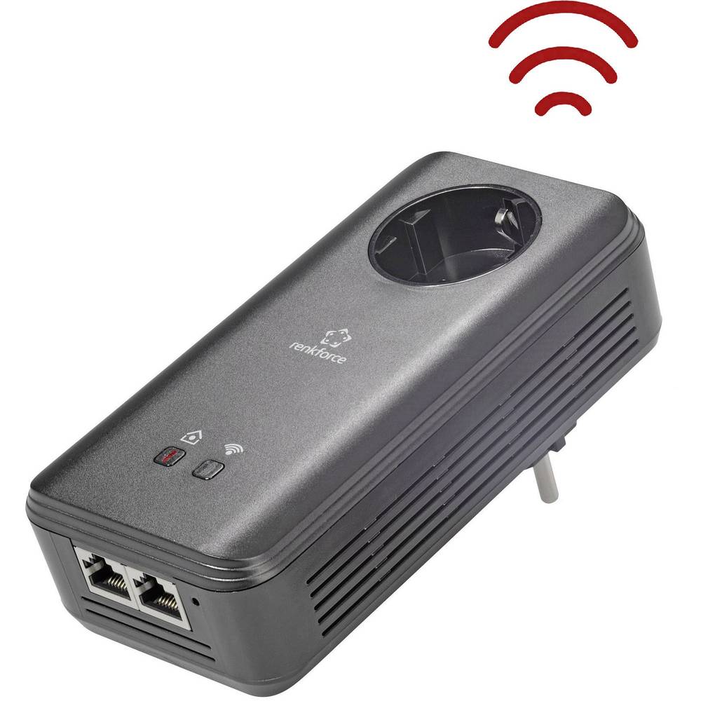 Image of Renkforce PL1200D WiFi Powerline Wi-Fi adapter RF-4613337 12 GBit/s