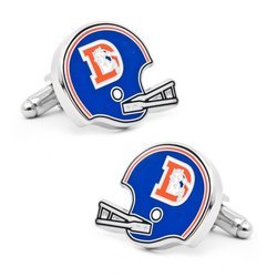 Image of Retro Denver Broncos Helmet Cufflinks