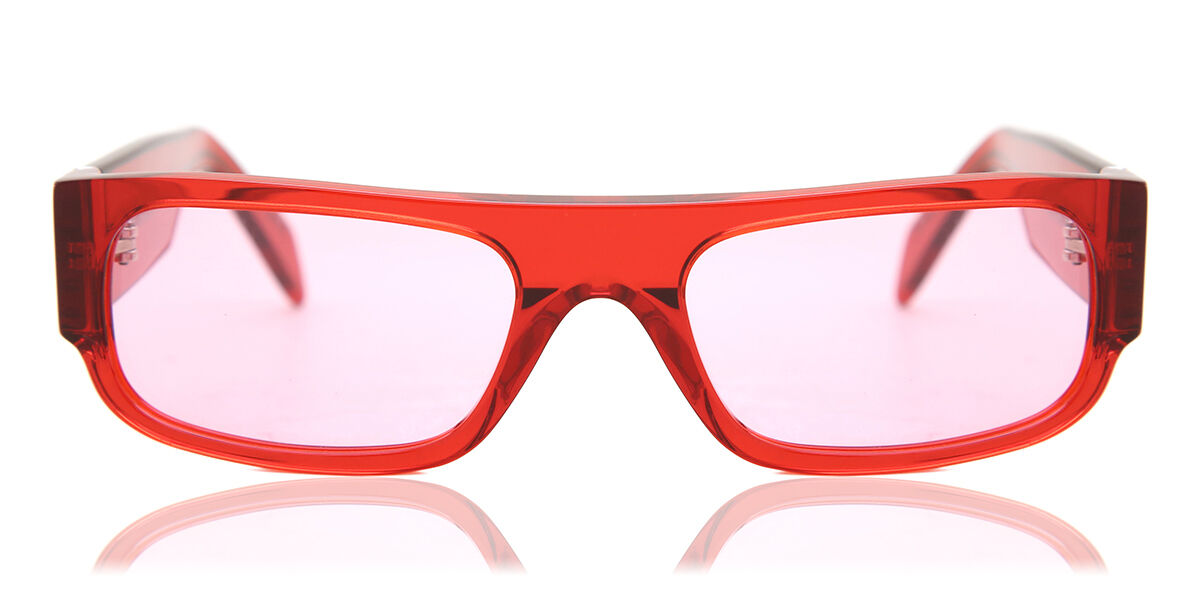 Image of Retrosuperfuture SMILE PVC Óculos de Sol Vermelhos Masculino BRLPT