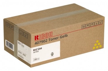 Image of Ricoh 407902 sárga (yellow) eredeti toner HU ID 12944