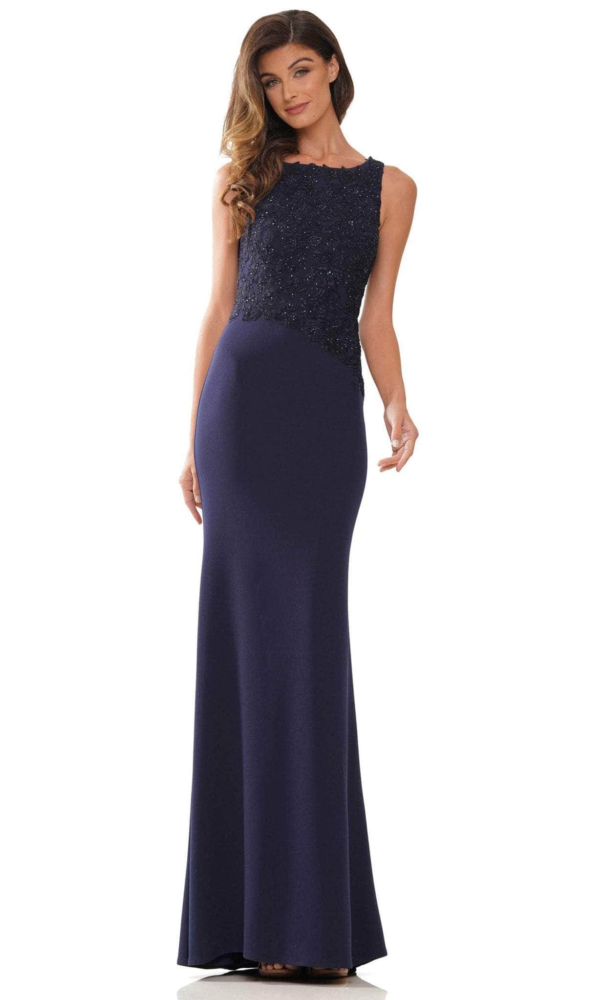 Image of Rina Di Montella RD2765 - Sleeveless Formal Fitted Gown
