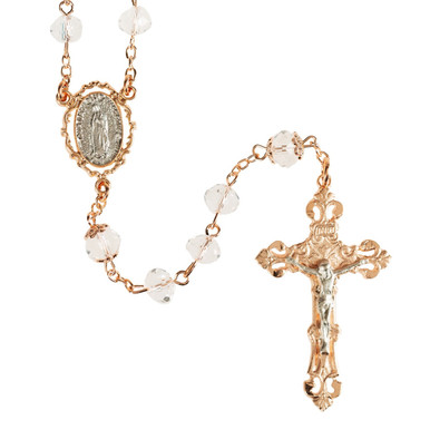 Image of Rose Gold Plated Guadalupe Rosary