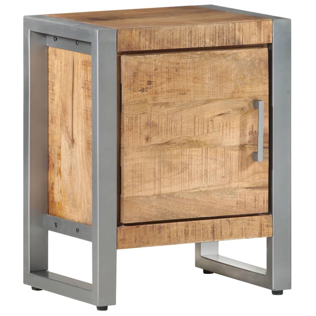 Image of Rough Mango Wood Bedside Cabinet 157''x118''x197''