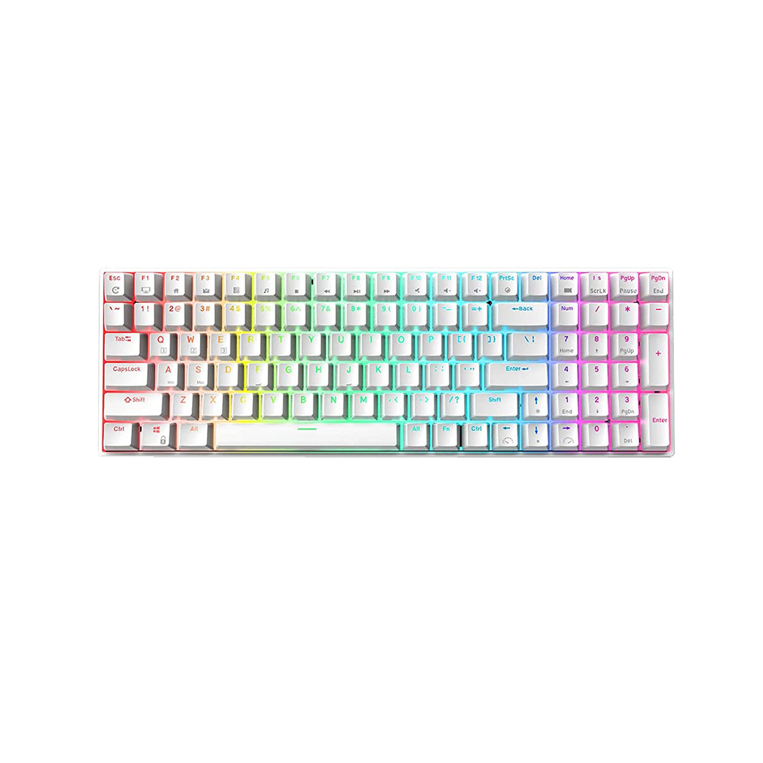 Image of Royal Kludge RK100 Mechanical Keyboard 100 Keys Triple Mode Wireless bluetooth50 + 24Ghz + Type-C Wired Hot-swappable