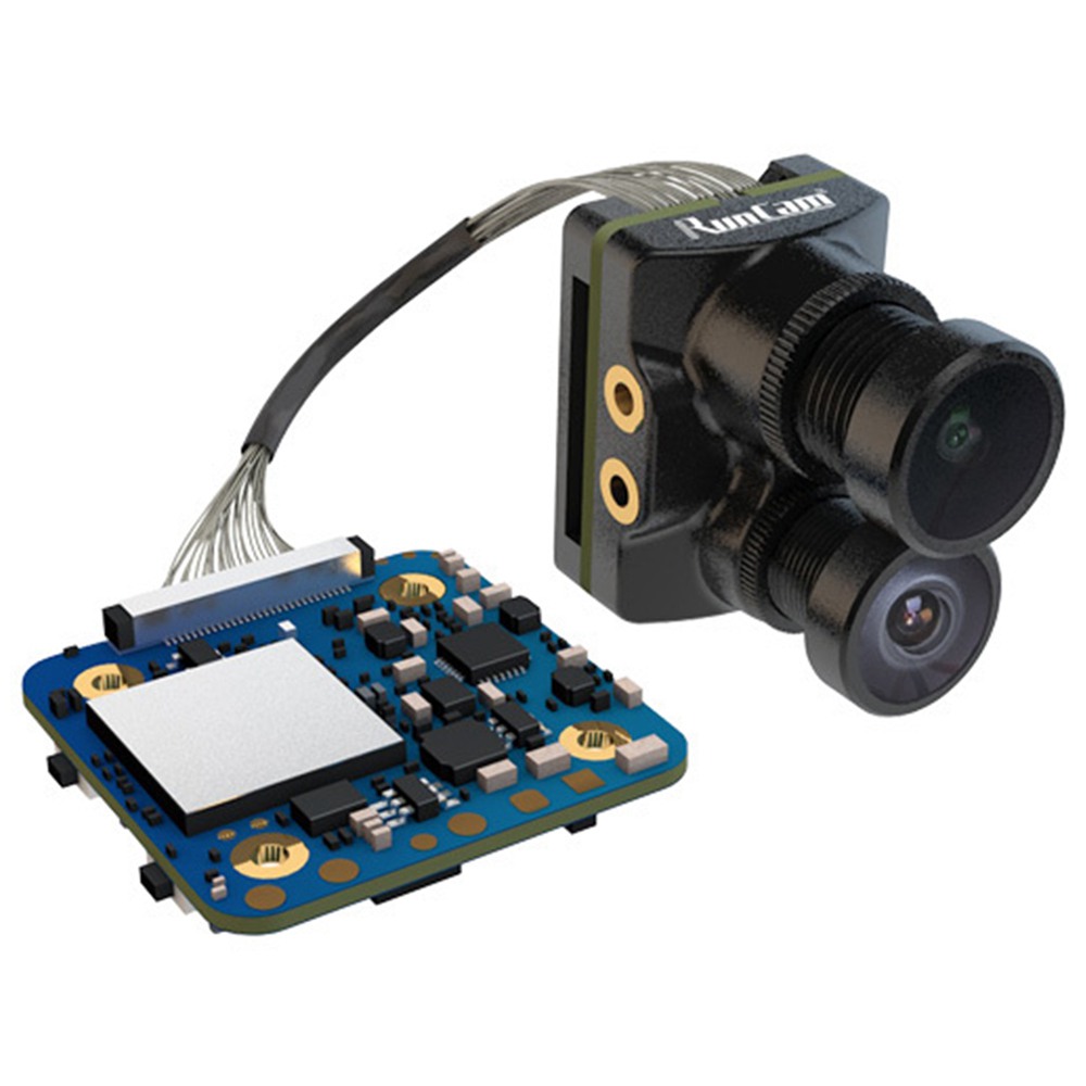 Image of Runcam Hybrid 4K/30FPS Dual Lens FPV Camera For Racing Drone Black