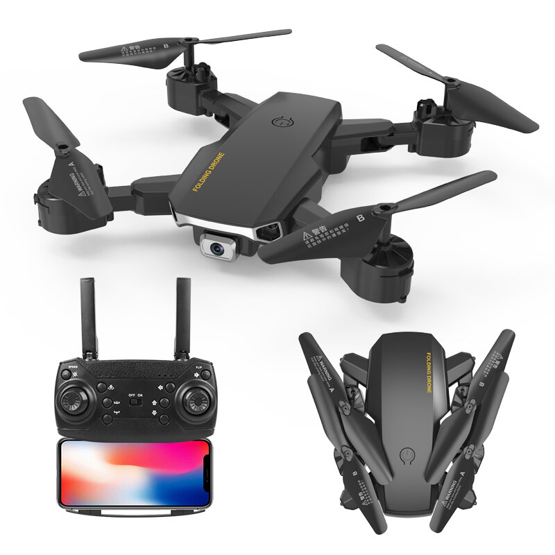 Image of S60 Mini Drone WIFI FPV with 4K HD Camera Optical Flow Positioning 15mins Flight Time Foldable RC Quadcopter Drone RTF