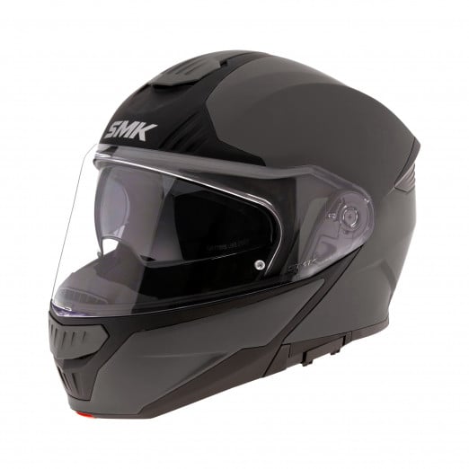 Image of SMK Gullwing Mat Grey Modular Helmet Size L EN