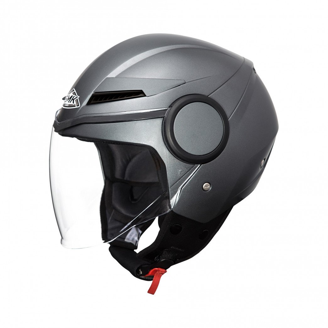 Image of SMK Streem Flat Grey Jet Helmet Size S EN