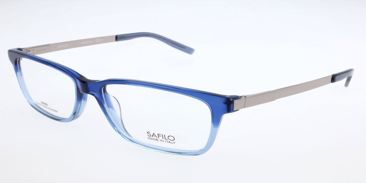 Image of Safilo SA 1029 V4W 55 Lunettes De Vue Homme Bleues (Seulement Monture) FR
