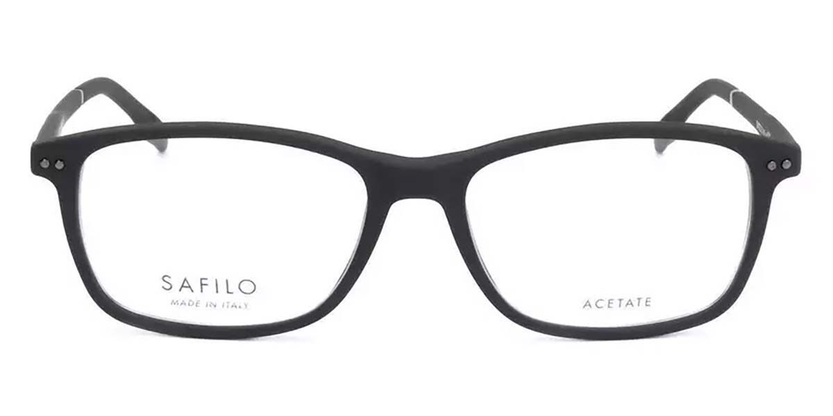 Image of Safilo TRATTO 01 003 Óculos de Grau Pretos Masculino PRT