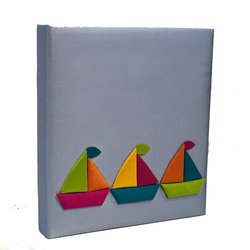 Image of Sailboats Personalized Baby Memory Book