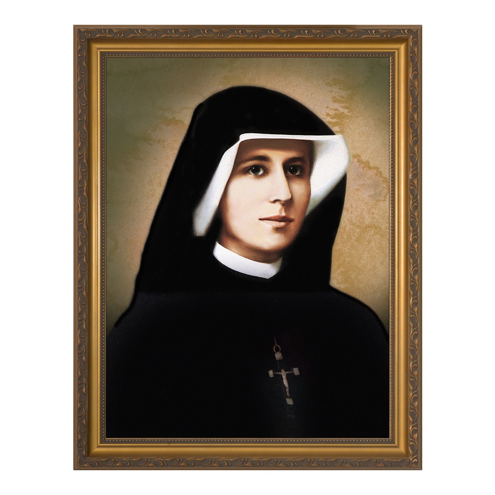 Image of Saint Faustina Gold Framed Art