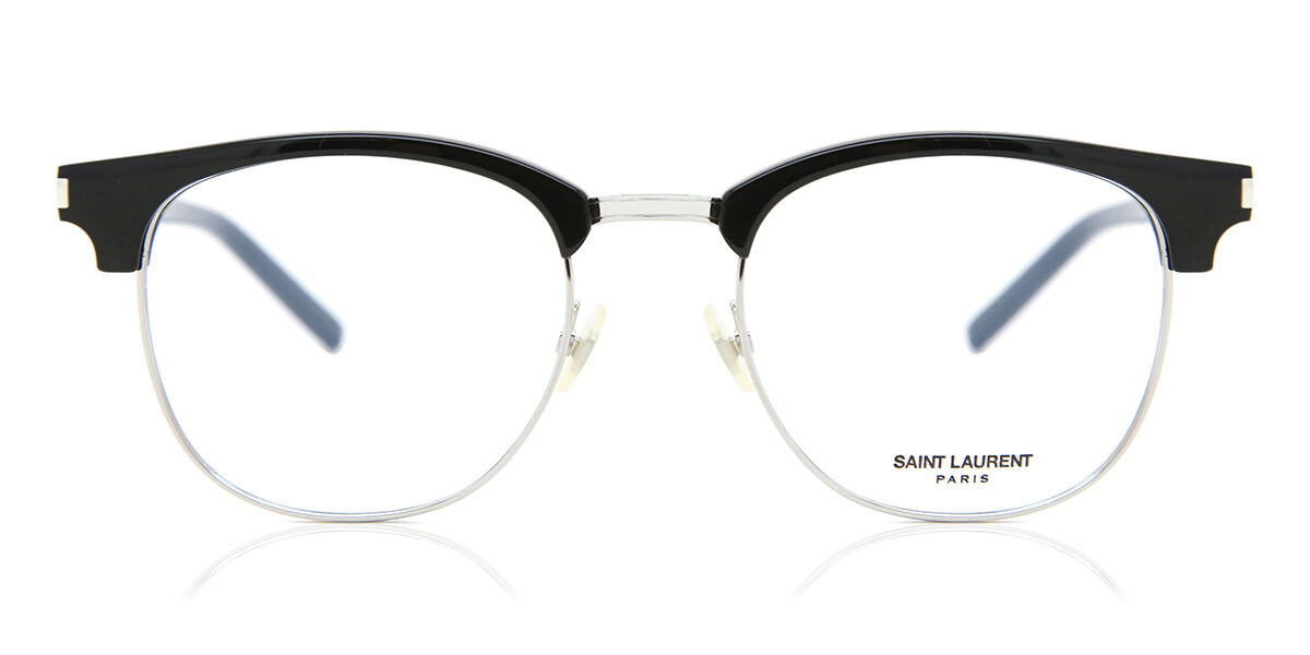 Image of Saint Laurent SL 104 001 52 Czarne Męskie Okulary Korekcyjne PL