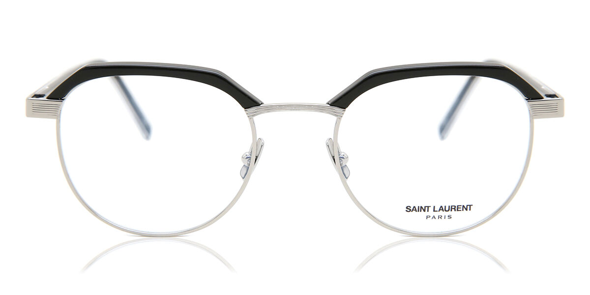 Image of Saint Laurent SL 124 001 Óculos de Grau Prata Masculino PRT