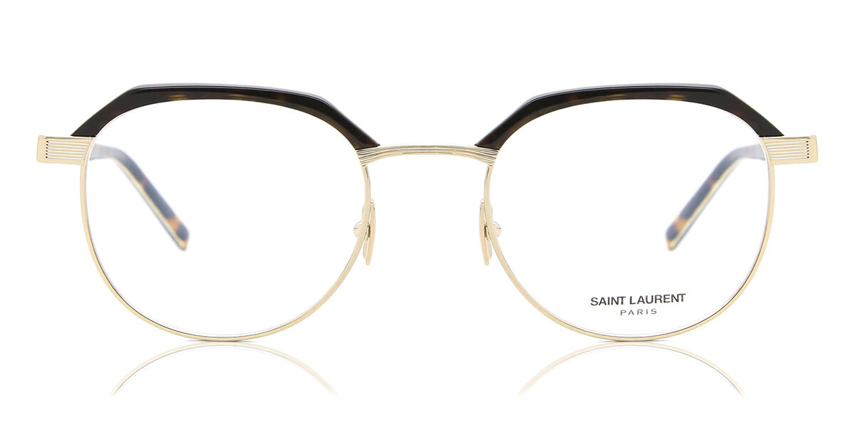 Image of Saint Laurent SL 124 003 Óculos de Grau Tortoiseshell Masculino PRT