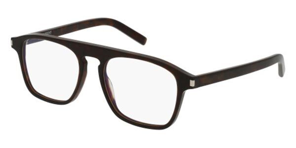 Image of Saint Laurent SL 157 004 52 Tortoiseshell Męskie Okulary Korekcyjne PL