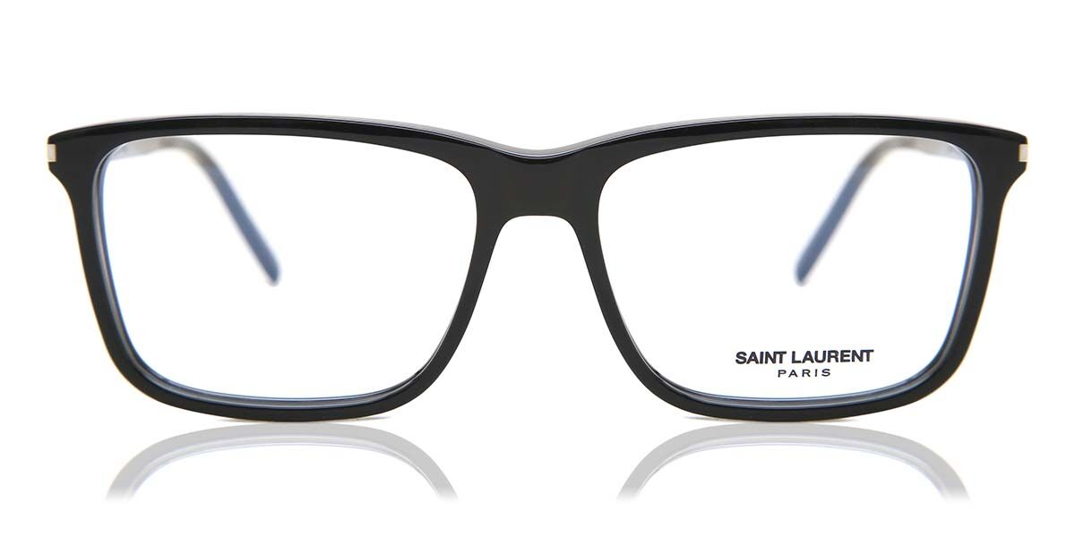 Image of Saint Laurent SL 454 001 56 Lunettes De Vue Homme Noires (Seulement Monture) FR