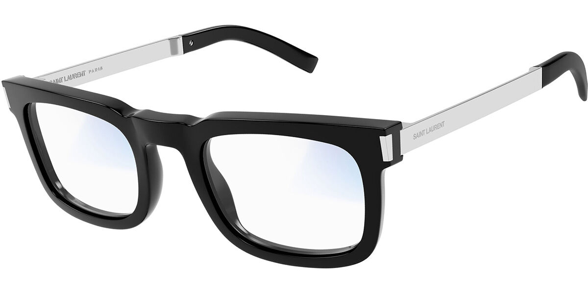 Image of Saint Laurent SL 581 003 51 Czarne Męskie Okulary Korekcyjne PL