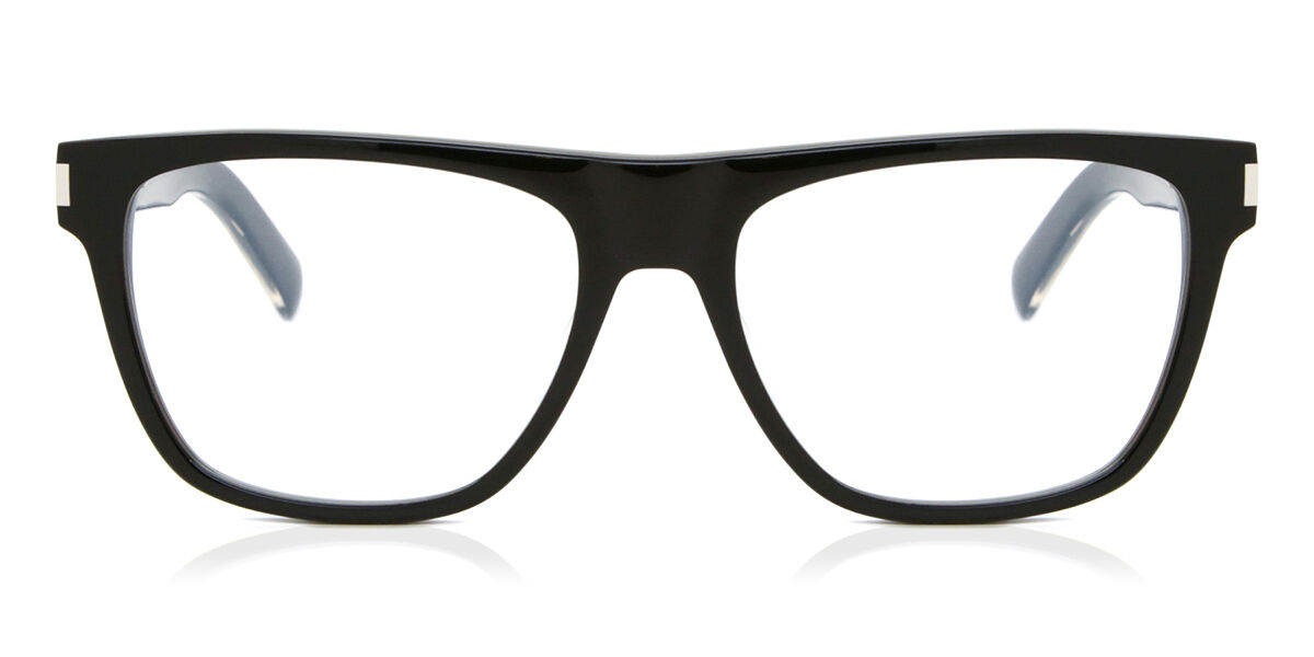 Image of Saint Laurent SL 619 006 56 Czarne Męskie Okulary Korekcyjne PL