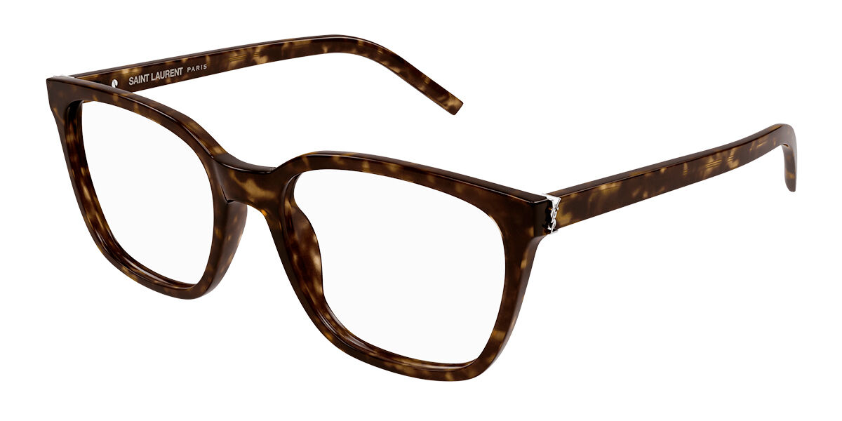 Image of Saint Laurent SL M129 002 54 Tortoiseshell Męskie Okulary Korekcyjne PL