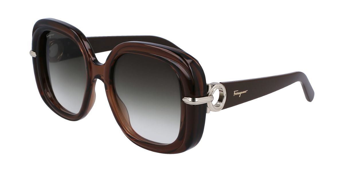 Image of Salvatore Ferragamo SF 1058S 232 Óculos de Sol Marrons Feminino BRLPT