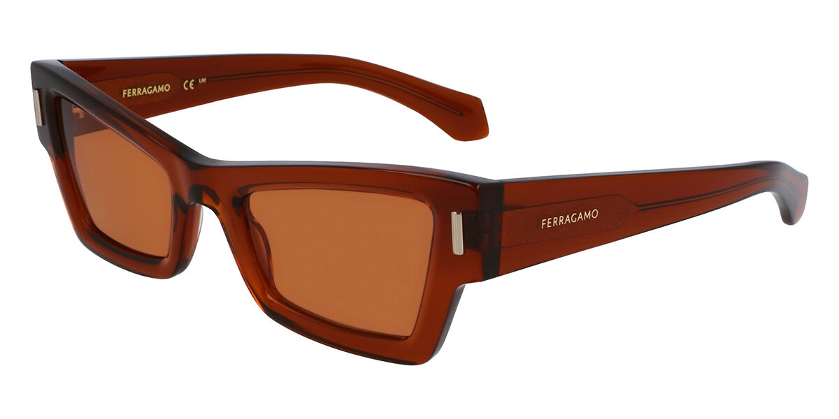 Image of Salvatore Ferragamo SF 2006S 232 Óculos de Sol Marrons Feminino BRLPT