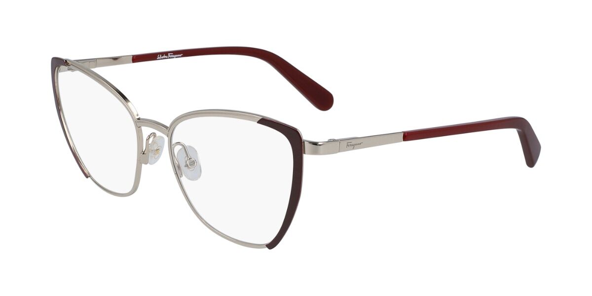 Image of Salvatore Ferragamo SF 2187 744 54 Burgundy Damskie Okulary Korekcyjne PL