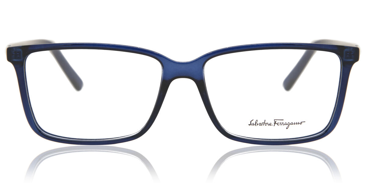 Image of Salvatore Ferragamo SF 2894 414 56 Niebieskie Damskie Okulary Korekcyjne PL