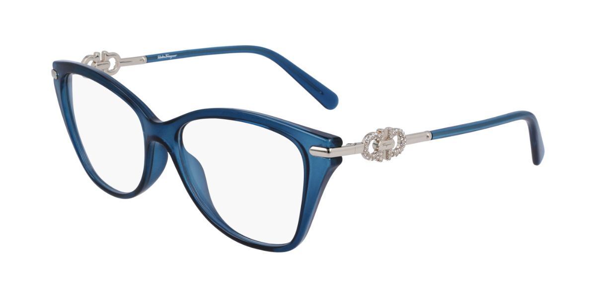 Image of Salvatore Ferragamo SF 2937R 432 Gafas Recetadas para Mujer Azules ESP