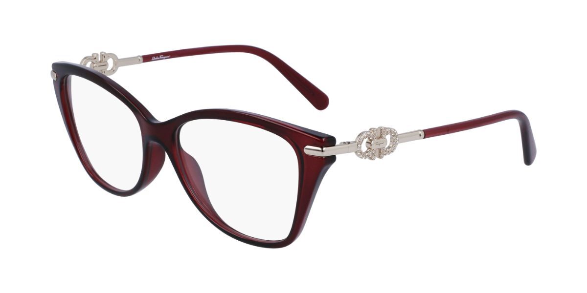 Image of Salvatore Ferragamo SF 2937R 655 54 Czerwone Damskie Okulary Korekcyjne PL