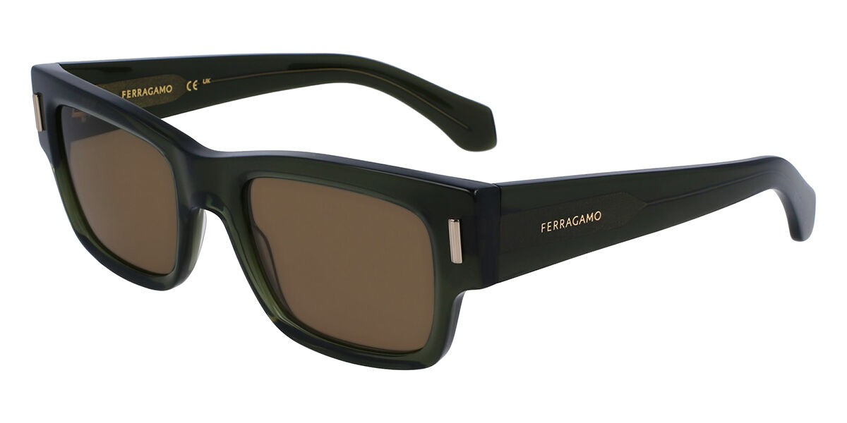 Image of Salvatore Ferragamo SF2011S 320 Óculos de Sol Verdes Masculino PRT