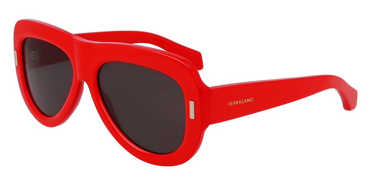 Image of Salvatore Ferragamo SF2029SE 600 57 Lunettes De Soleil Femme Rouges FR