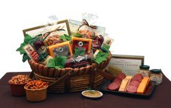 Image of Savory Favorites Meat and Cheese Gift Basket
