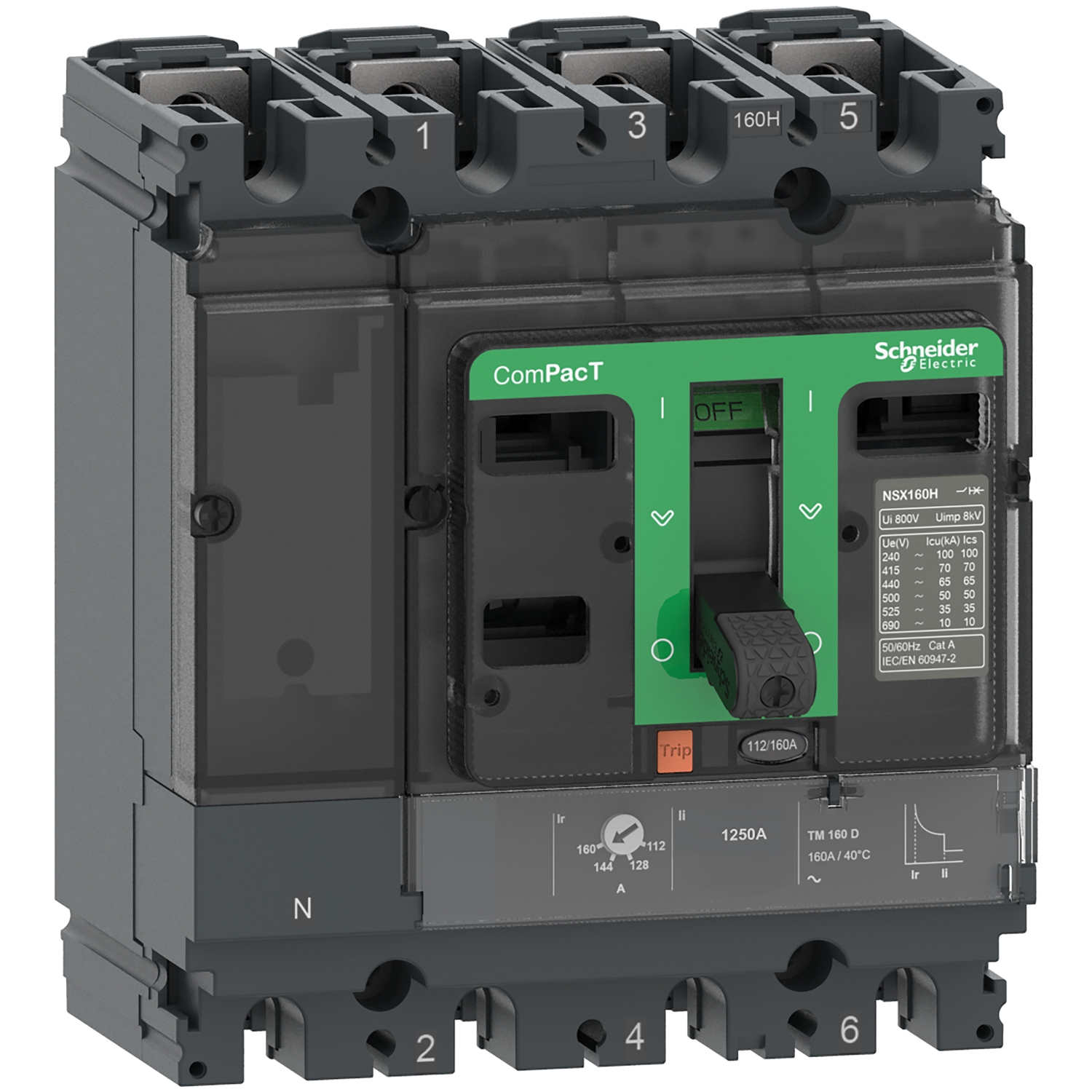 Image of Schneider Electric C10R4TM100 Circuit breaker 1 pc(s)