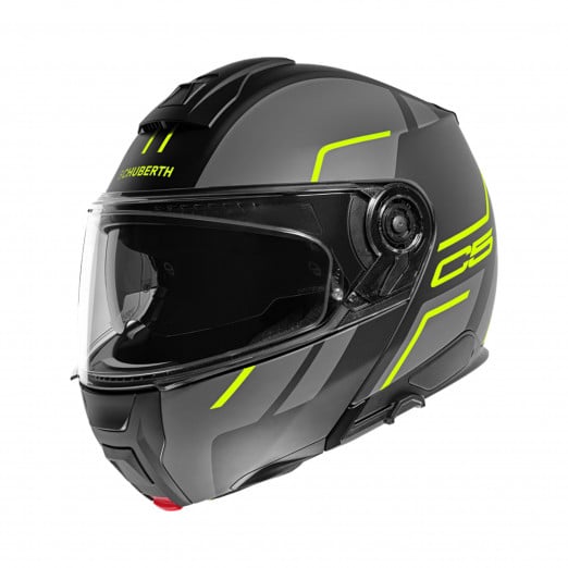 Image of Schuberth C5 Master Black Yellow Modular Helmet Talla S