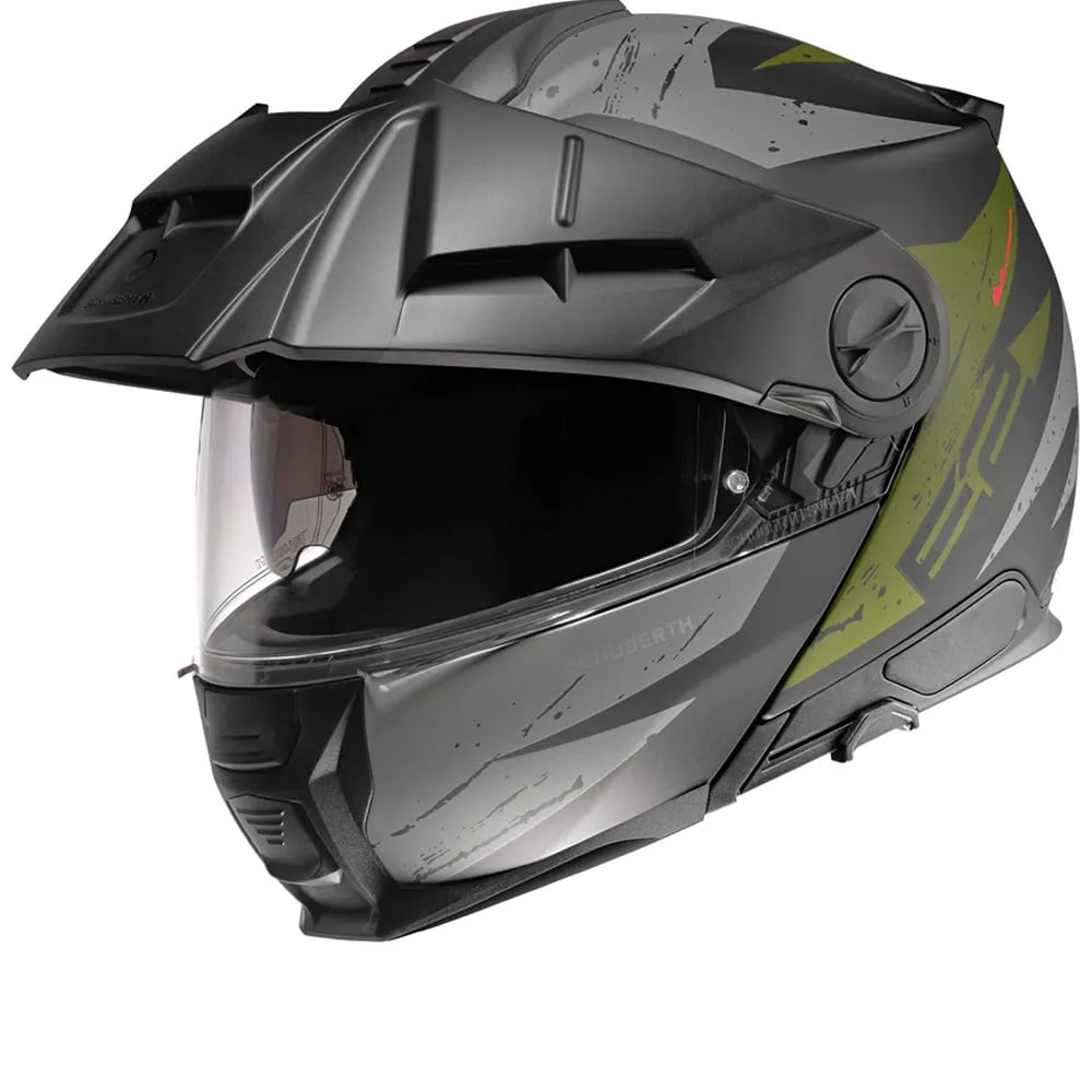 Image of Schuberth E2 Explorer Dark Vert Casque Modulable Taille XS