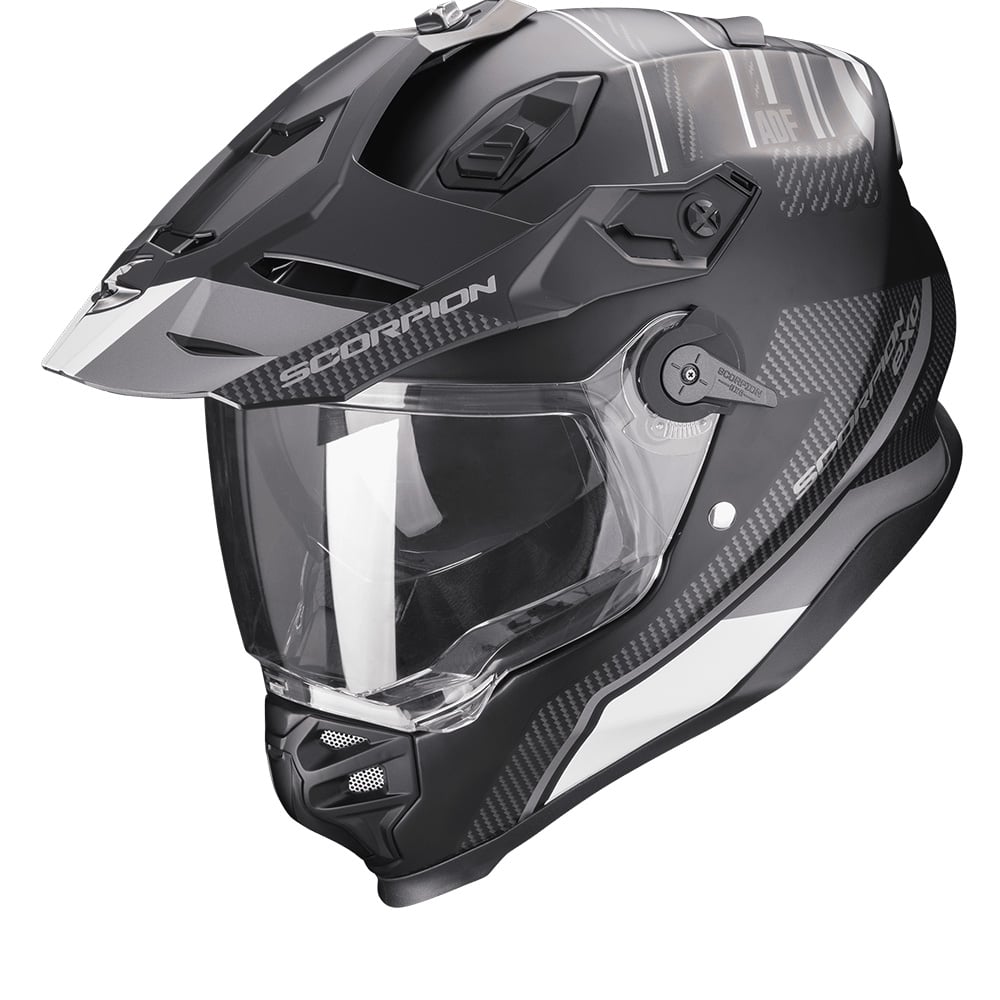 Image of Scorpion ADF-9000 Air Desert Matt Black-Silver Adventure Helmet Size XL EN