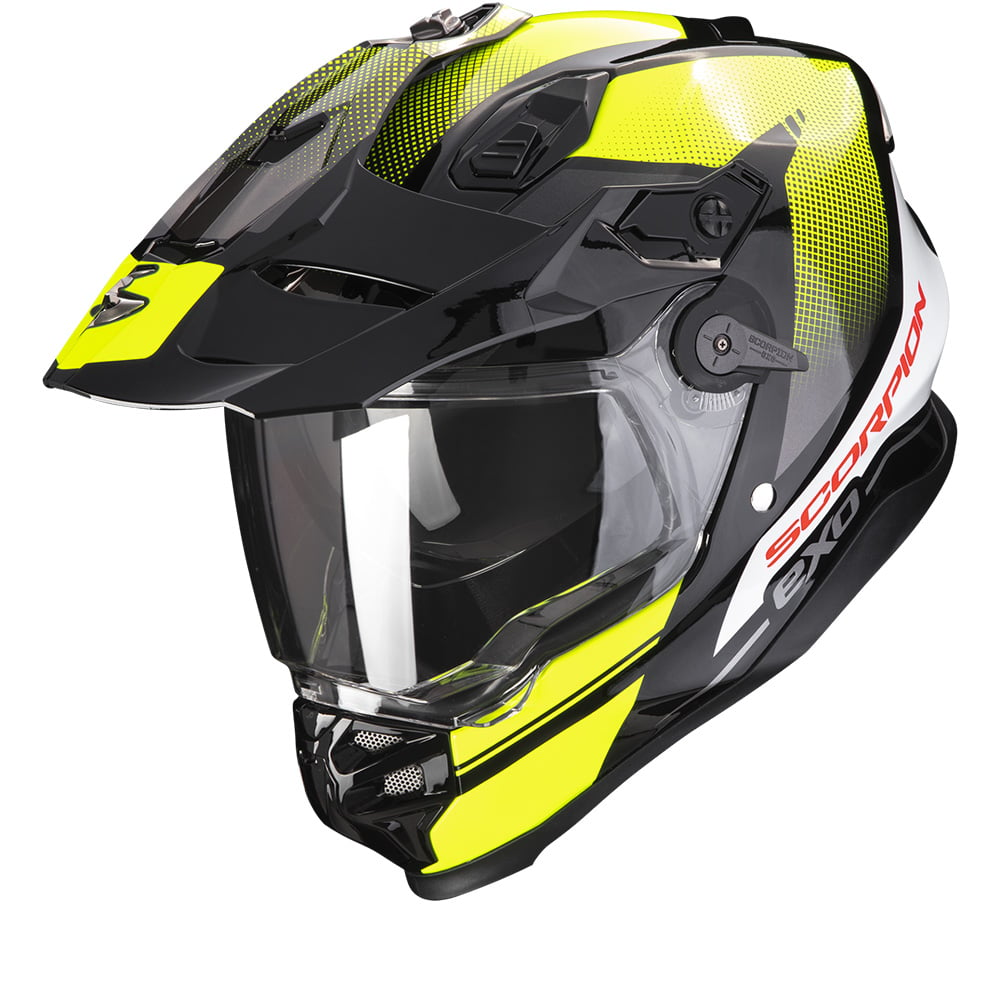 Image of Scorpion ADF-9000 Air Trail Black Neon Yellow Adventure Helmet Size L ID 3399990111498